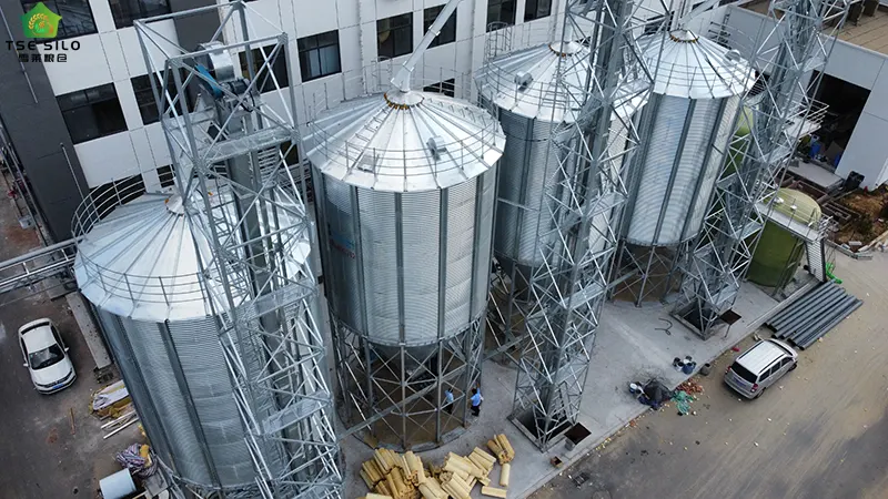 粮食钢板仓建设中